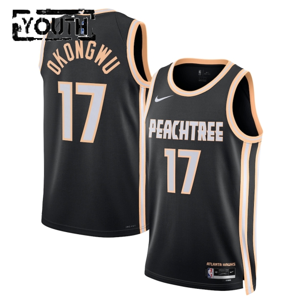 Atlanta Hawks Trikot Onyeka Okongwu Nike 2025-26 City Edition Schwarz Swingman - Kinder Atlanta Hawks Trikot Onyeka Okongwu Nike 2025-26 City Edition Schwarz Swingman - Kinder